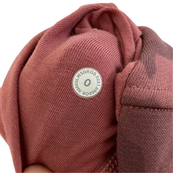 Lululemon Relaxed Fit French Terry Jogger Women's Sz 0 Camo Brier Rose Relaxed - Picture 6 of 6